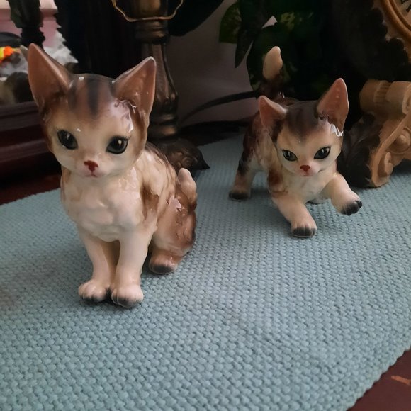 LEFTON CAT FIGURINES - Picture 1 of 3